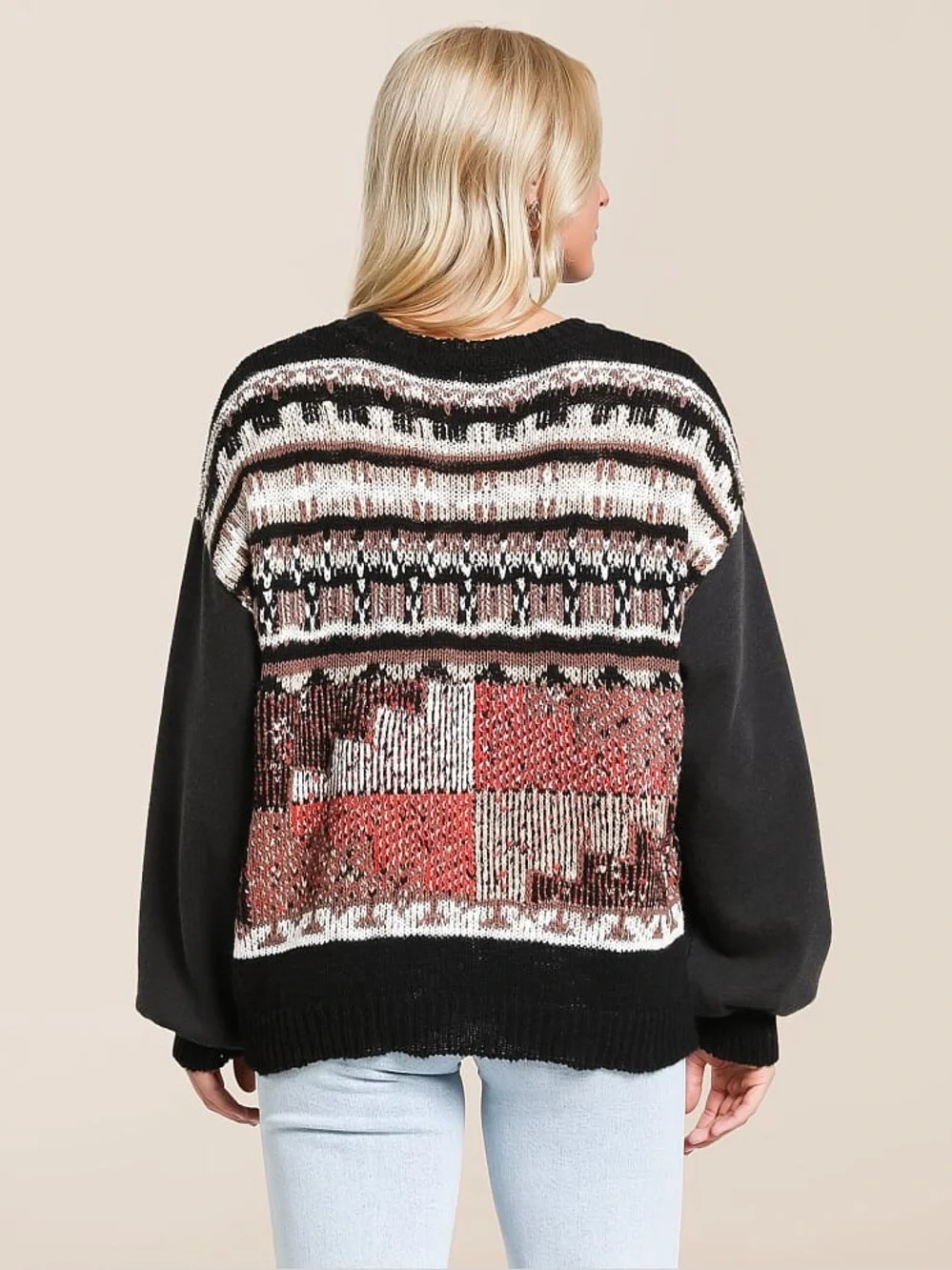 NWT Gilded Intent Mixed Sweater - Picture 3 of 7